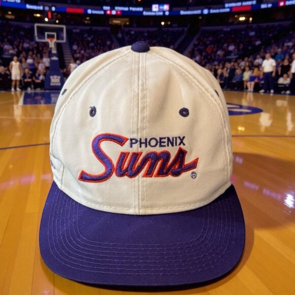 Vintage 90s Phoenix Suns Basketball Sports Specialties Script Snapback Hat Cap - Picture 2 of 12